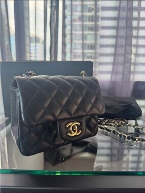 CHANEL black mini bag